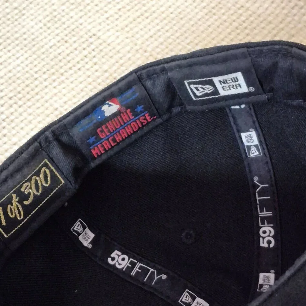 Colorado Rockies Limited Edition Black 59Fifty New Era 1/300 Baseball Cap Size 7